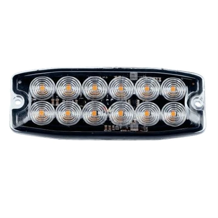 Golau Strôb Cydamseru Proffil Isel 12LEDS